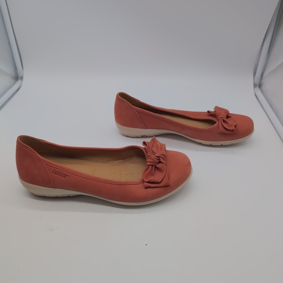 Hotter Jewel sz 8 Elegant Women's Bow Flats pink Comfort Concepts - Picture 7 of 9